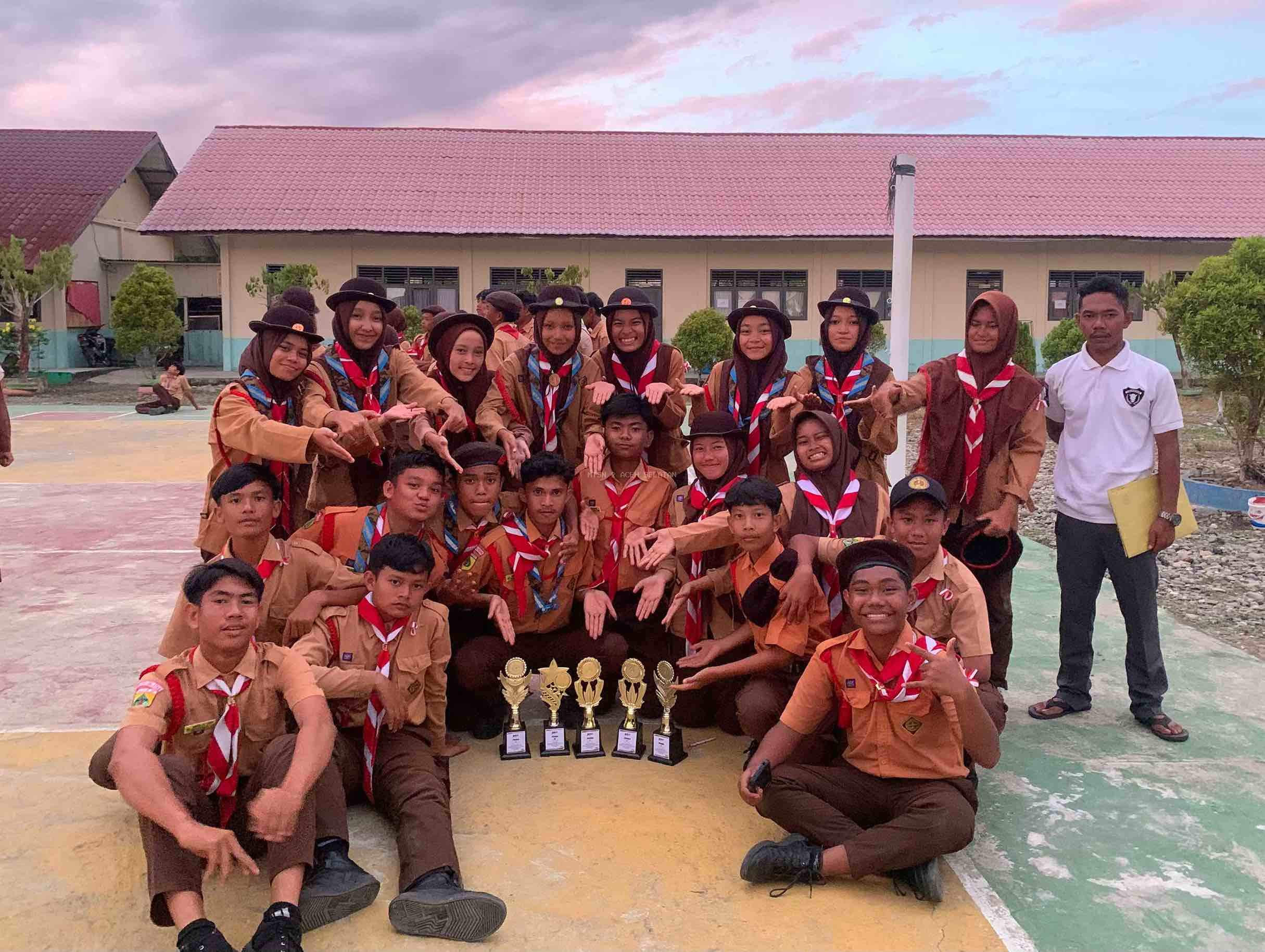 Gudep 11.005/11.006 MTsN 2 Aceh Selatan Raih Juara di PERJUSAMI MAN 2 Aceh Selatan