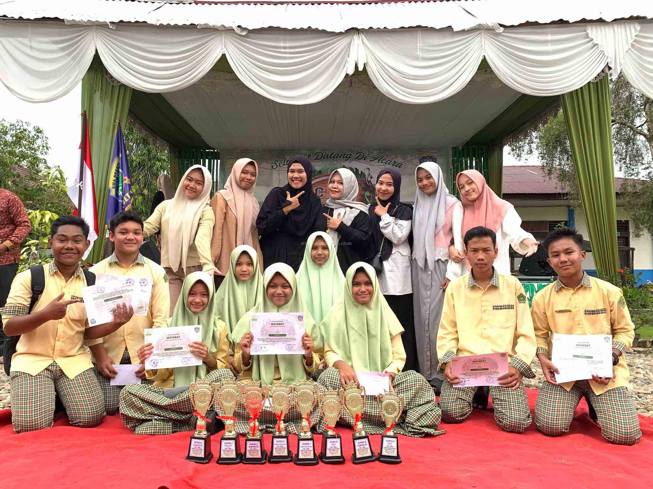 MTsN 2 Aceh Selatan Raih 8 Juara di Ajang Competition of Art and Science (CAS) 2025