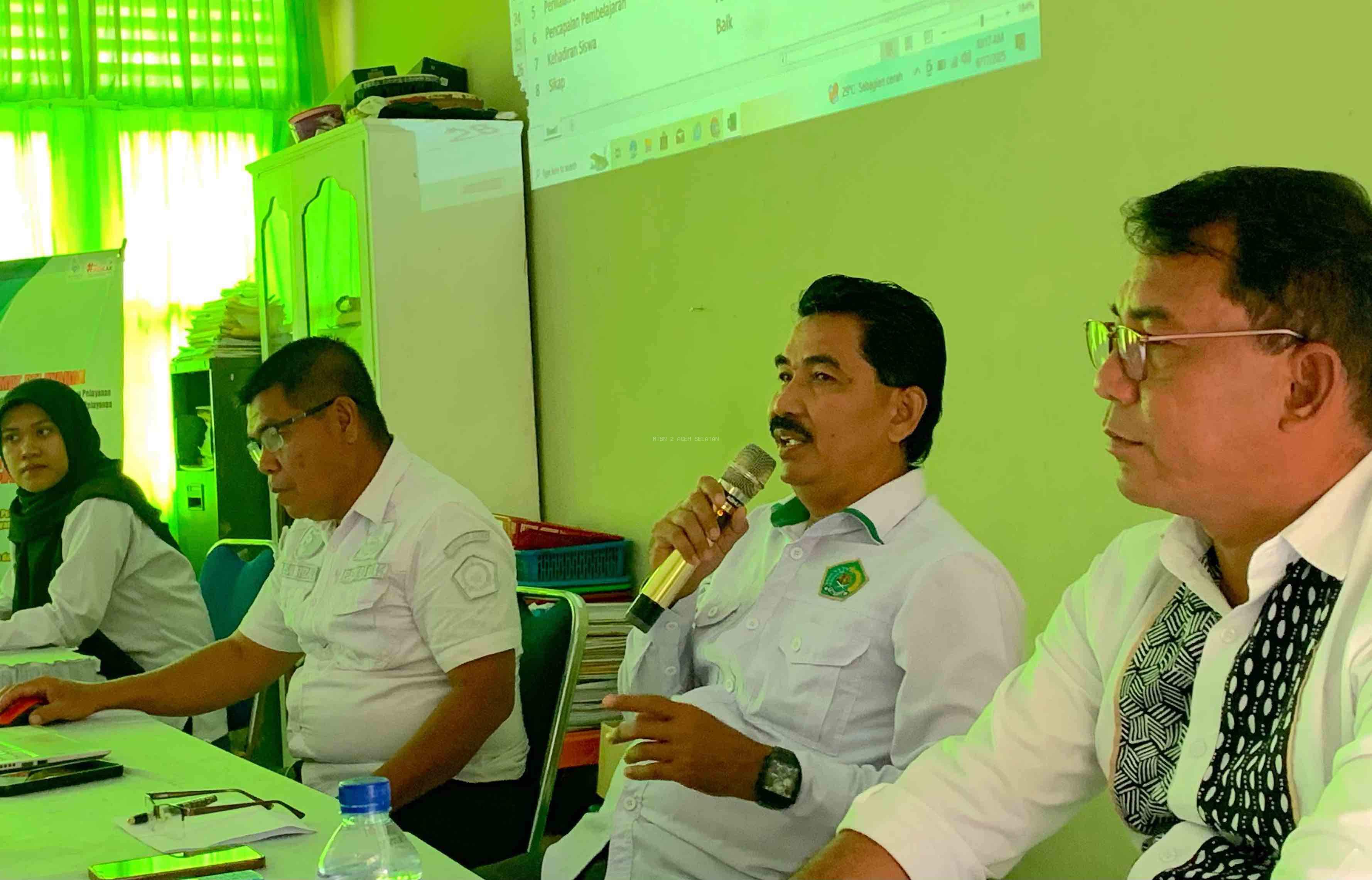 MTsN 2 Aceh Selatan Gelar Rapat Persiapan Kenaikan Kelas dan Pembagian Tugas Tahun Pelajaran 2025/2026
