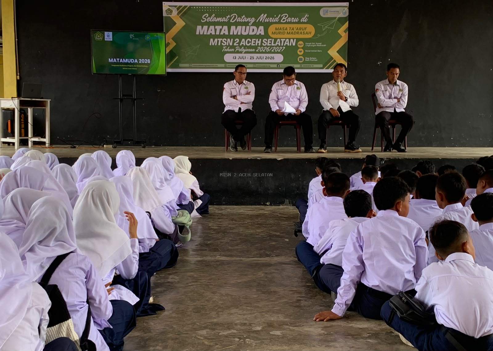 Hari Pertama MATAMUDA, 120 Murid Baru Antusias Awali Perjalanan di MTsN 2 Aceh Selatan